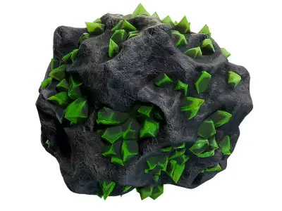 Asteroid 1d Free low-poly 3D model