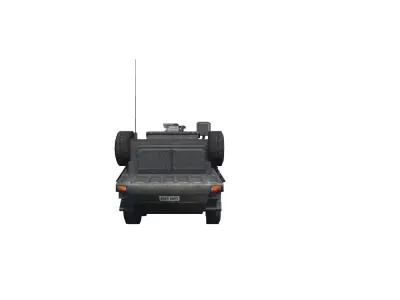 Armoured Car game-ready model Low-poly 3D model Free low-poly 3D model