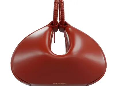 Night Shade Leather Medium Cleo HandBag Low-poly 3D model