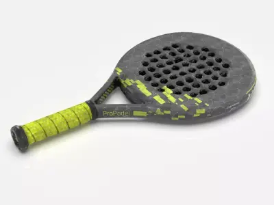 Paddle Racket Low-poly 3D model