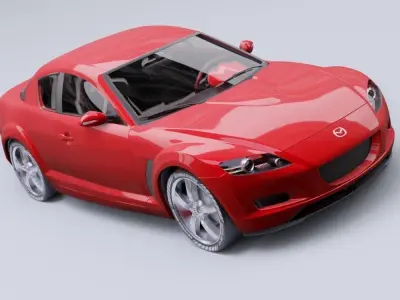 Mazda RX8 model in Blender 3D model