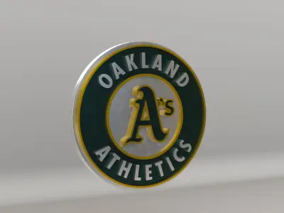 MLB Oakland Athletics V1 Team Logo 3D model