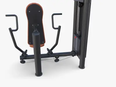 Vertical chest machine 3D model