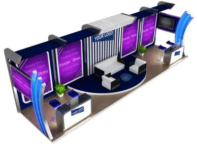 Booth Exhibition Stand a431b 3D model