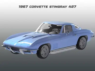 Chevrolet - 1967 - Corvette Stingray 427 3D model
