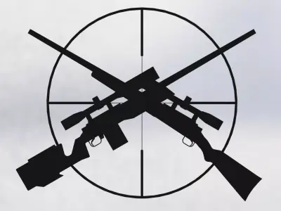 Sniper Badge Free 3D model