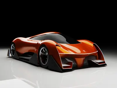 Antasena Supercar 3D model