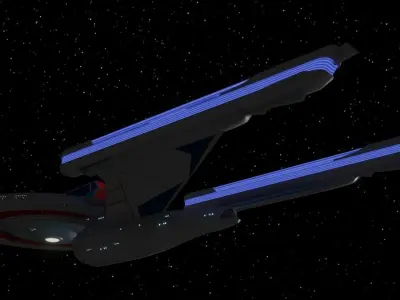 Lexington Class Command Cruiser Free 3D model