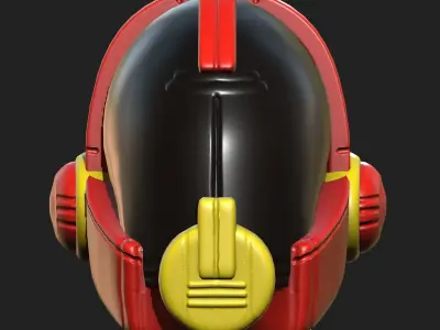 Helmet plastic mask protection pollution ball shaped Low-poly Low-poly 3D model get
