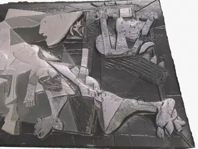 GUERNICA by PABLO PICASSO for 3D printing  3D print model