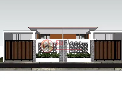 House 7x12m code 566 - Sketchup 3D model 3D model 3D model