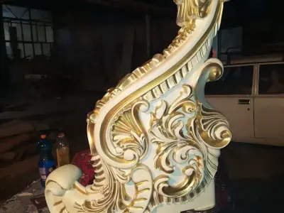 baluster golden dragon 3D model