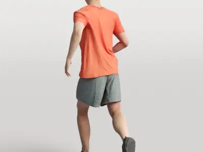 Humano Running Man 0803 3D model