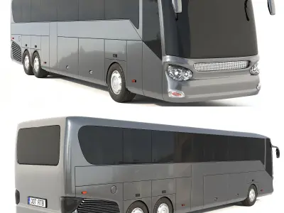 Regular bus 3D model