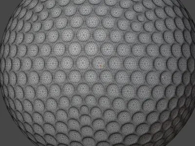 bridgestone golf ball Low-poly 3D model