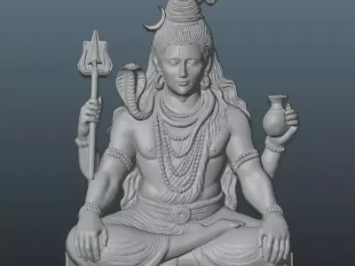 Mahadev Shiva 3D Model  3D print model