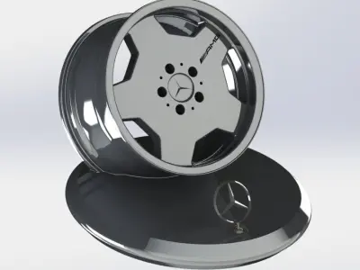 Mercedes-Benz AMG AERO 2 RIM 3D STL MODEL PRINTABLE Free 3D print model