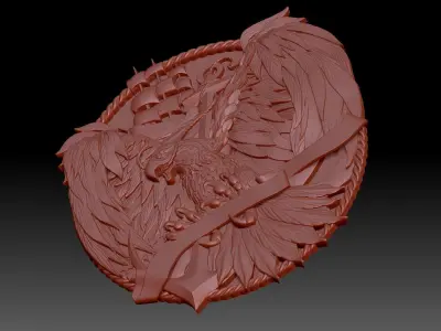 Eagle 3D print model 4