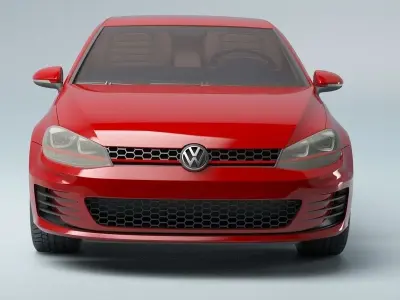 Golf 7 volkswagen r 3D model 3D model