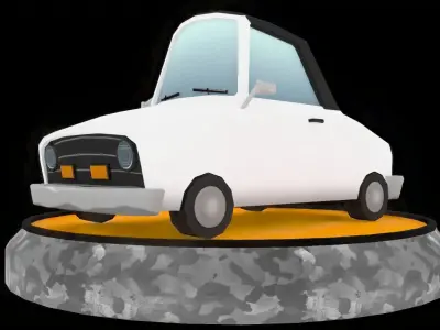 Toon Cars Pack Low-poly 3D model