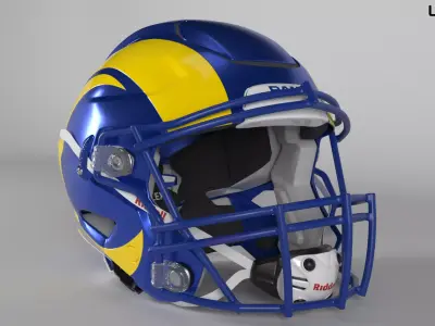 LOS ANGELES RAMS Helmet Football NFC WEST PBR updated 2025 3D model