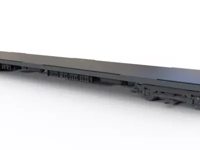 Undercarriage Subway Train 3D model