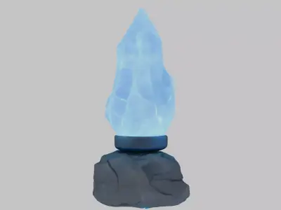 Glowing Crystal Low-poly 3D model