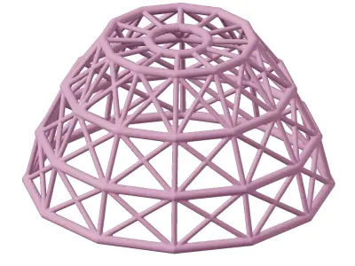 Plastic Premium Dome Structure Toy 3D model