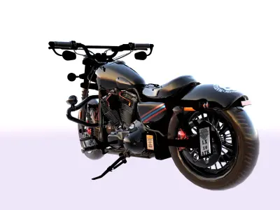 Crazy Harley Davidson 3D model