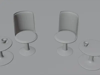 Cylinder chair Free 3D model purchase