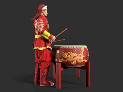 man Character Low-poly 3D model