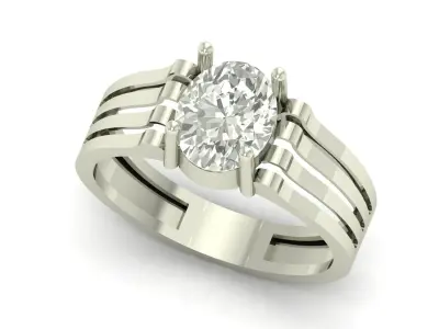 Stone Ring 3D print model get