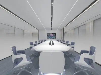 modern conference room 3D model