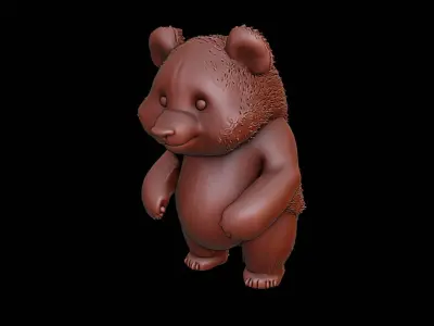 Panda Animal Sculpture 3D print model purchase