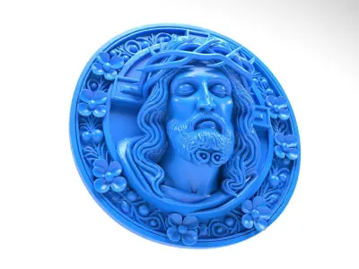 Christ medal 3D print model