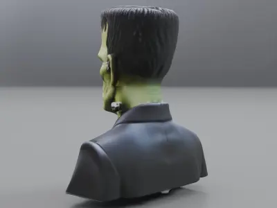 Frankenstein bust 3D model