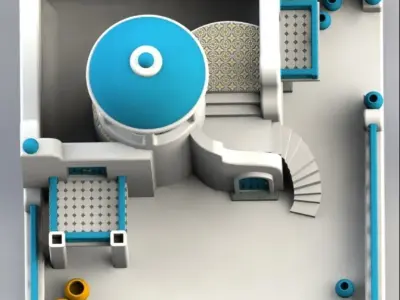3D Printed Greek House Planter Free 3D print model
