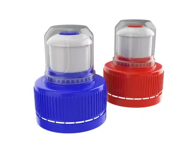 Pull - Push Sport Bottle Cap Low-poly 3D model