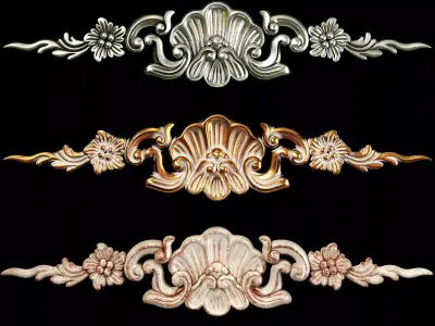 Classic carved 036 3D model