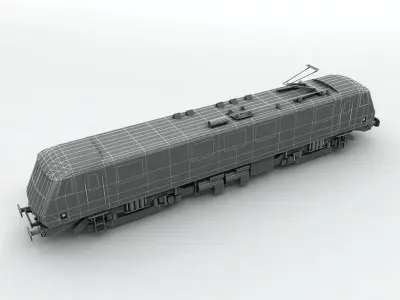 Class 90 Locomotive Freightliner Low-poly 3D model