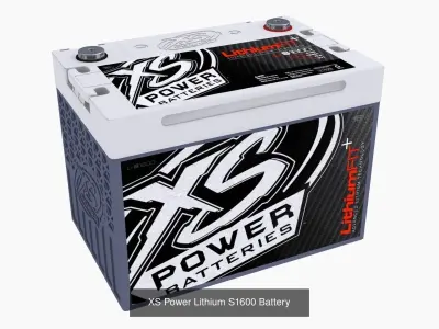 XS Power S1600 and Lithium Racing Batteries 3D Model Pack