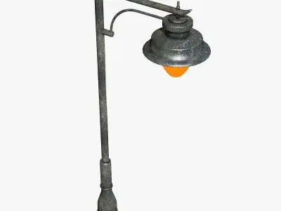 Street Lantern Low-poly 3D model