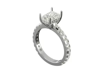 Emerald Ring  3D print model