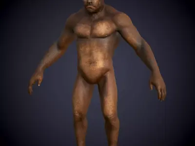 Ape Gorila king kong Low-poly 3D model