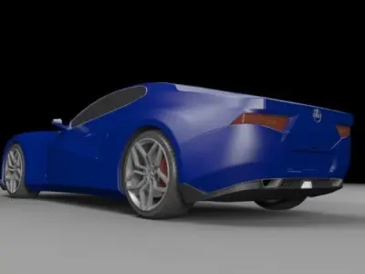 Elegant sport car design 2016 3D model