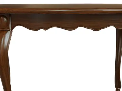 Classic wood table 1500 3D model