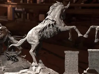 Zombie horse 3D model