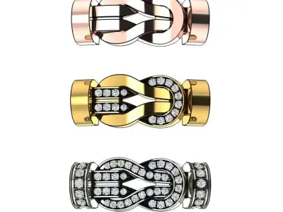 Chance Infinie Medium bracelet 3D print model