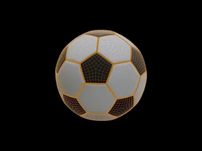 3D FOOTBALL BALL 3D model