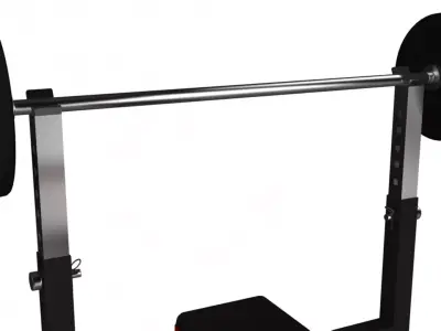 Weight Bench Low-poly 3D model